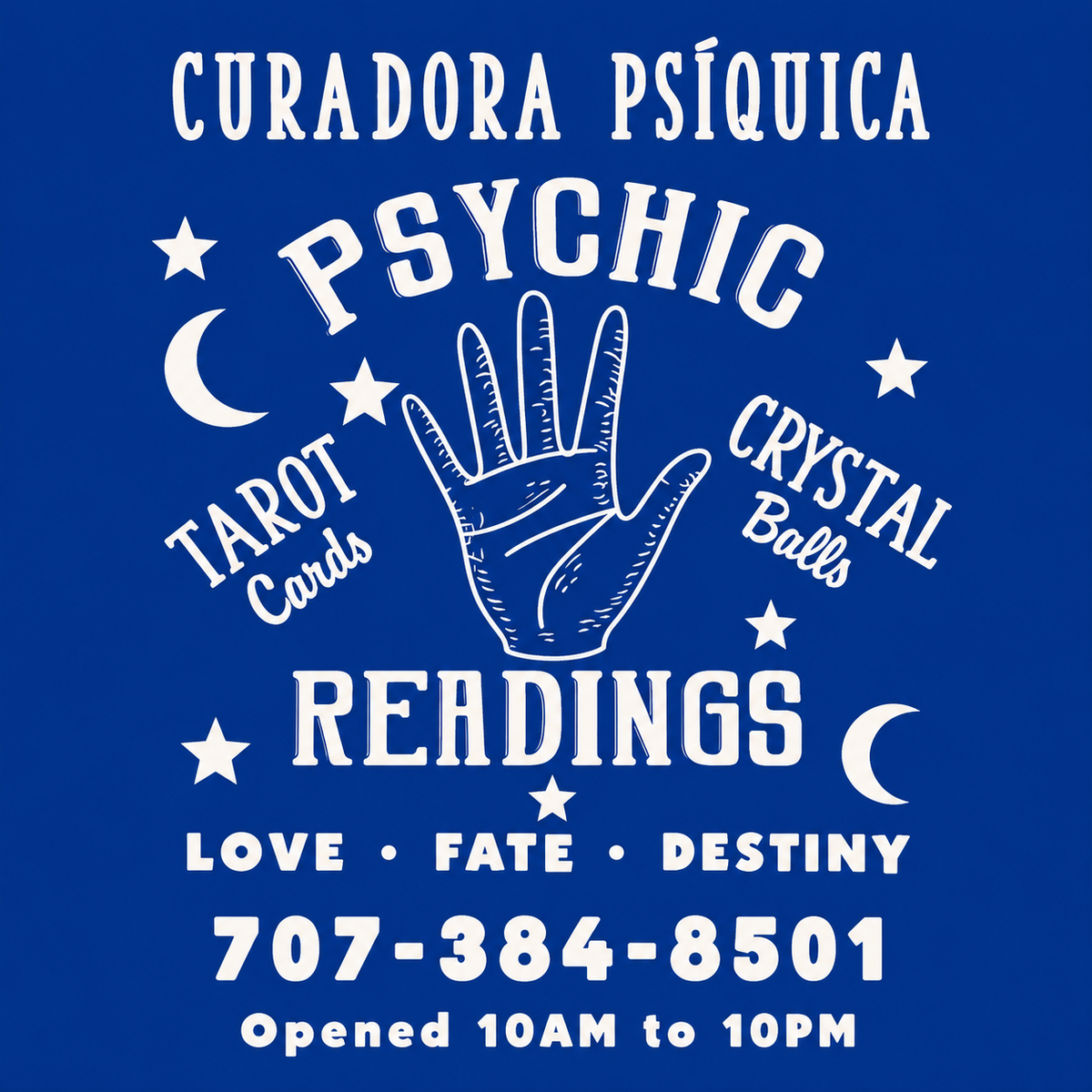 I went to the 3rd generation Psychic on Petaluma Blvd