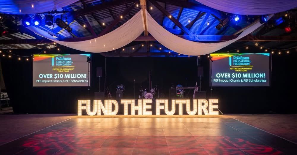 What does the Petaluma Educational Foundation do?